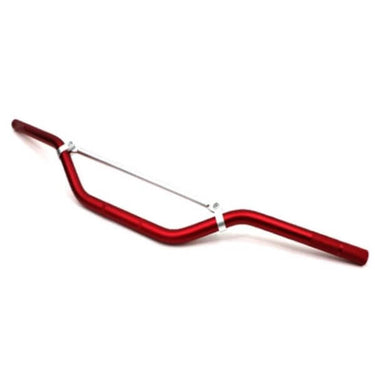 Guidon Moto 22mm Universel avec barre Rouge